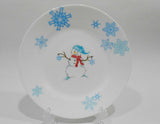 ❄️ 17-pc Corelle WINTER MAGIC Dinnerware Set *Christmas Holiday Snowman Blue Snowflakes