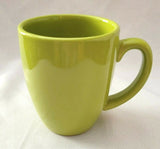 1 Corelle LIME GREEN 11-oz MUG Stoneware Cup *Neo Leaf, South Beach, Garden Sketch
