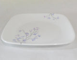 ❤️ Corelle Square JACARANDA 6 1/2" BREAD PLATE Dessert Appetizer PURPLE Floral
