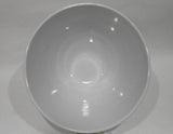 ❤️ CORELLE Life Styles ANTIQUE LINEN 9" Footed SERVING BOWL Gray Fruit Sketches