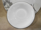 1 Corelle ANTIQUE LINEN 18-oz SOUP BOWL 7.25" Cereal Salad DARK GRAY GREY RIM