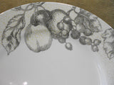 Corelle ANTIQUE LINEN UPick: 10.75" DINNER or 8.5" LUNCH PLATE Gray Fruit Floral