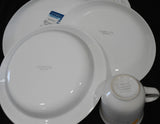 ❤️ 16-pc Corelle APRICOT GROVE DINNERWARE SET w/ Dinner Lunch Plates Flat Bowls Cups