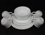 ❤️ 16-pc Corelle APRICOT GROVE DINNERWARE SET w/ Dinner Lunch Plates 18-oz Bowls Cups