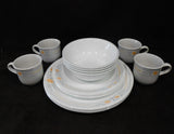 ❤️ 16-pc Corelle APRICOT GROVE DINNERWARE SET w/ Dinner Lunch Plates 18-oz Bowls Cups