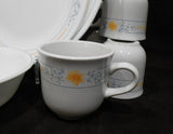 ❤️ 16-pc Corelle APRICOT GROVE DINNERWARE SET w/ Dinner Lunch Plates 18-oz Bowls Cups
