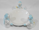 ❤️ 2002 AVON SNOWLADY 8" CANDY & NUT BOWL Dish Winter Holiday Ceramic Snow Women