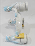 ❤️ 2002 AVON SNOWLADY 8" CANDY & NUT BOWL Dish Winter Holiday Ceramic Snow Women