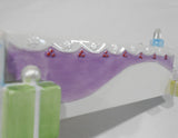 ❤️ 2004 AVON 12" CRACKER SERVER Cookies Mini Bread / Winter Holiday Ceramic Gift