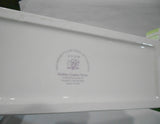 ❤️ 2004 AVON 12" CRACKER SERVER Cookies Mini Bread / Winter Holiday Ceramic Gift