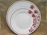 NEW Corelle BERRIES & LEAVES UPick: 10.75" DINNER or 8.5" LUNCH PLATE Red Floral