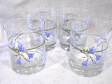 ꫂ❁ NEW 4 Corelle Corning BLUE DUSK 12.5-oz ROCKS GLASSES 4" Double Old Fashioned