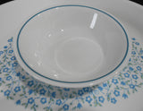 ❤️ 1 Corelle Corning BLUE HEATHER 10-oz DESSERT BOWL Fruit Sauce Turquoise Teal