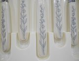 20-pc Corelle BLUE LILY Sandstone / Stainless FLATWARE Regent Sheffield Blue White