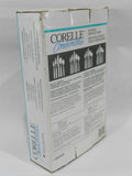 20-pc Corelle BLUE LILY Sandstone / Stainless FLATWARE Regent Sheffield Blue White
