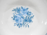 ❤️ Corelle by Corning BLUE VELVET 10.5" PIE PLATE Multi Dish *Center Floral Rose Motif