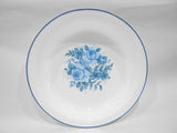❤️ Corelle by Corning BLUE VELVET 10.5" PIE PLATE Multi Dish *Center Floral Rose Motif