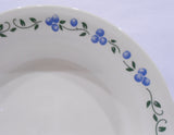❤️ NRM Corelle BLUEBERRY BOUQUET 15-oz BOWL Flat Rim SOUP Plate PASTA Sandstone