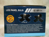 4-PANEL DAYLIGHT LED LIGHT BULB E26 Base Garage Shed Closet 5x BRIGHTER than 60W