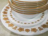 🦋16-pc Corelle BUTTERFLY Gold DINNERWARE SET Dinner Bread PLATES Dessert BOWLS