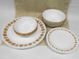 🦋16-pc Corelle BUTTERFLY Gold DINNERWARE SET Dinner Bread PLATES Dessert BOWLS