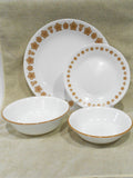🦋16-pc Corelle BUTTERFLY Gold DINNERWARE SET Dinner Bread PLATES Dessert BOWLS