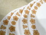 🦋16-pc Corelle BUTTERFLY Gold DINNERWARE SET Dinner Bread PLATES Dessert BOWLS