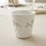 1 Corelle Corning 9-oz CALLAWAY CUP Mug Swirled LIGHT Green IVY Microwave OK