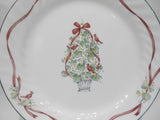 ❤️ New CORELLE CALLAWAY Christmas HOLIDAY 10.25" DINNER PLATE / Ivy Topiary Ribbons