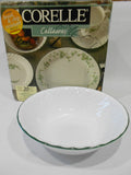❤️ 21-pc Corelle CALLAWAY DINNERWARE SET + Serving Bowl GREEN IVY Swirled Rims