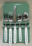 20-pc Corelle CALLAWAY IVY FLATWARE SET Cambridge Stainless Melamine Green Vine