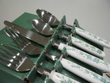 20-pc Corelle CALLAWAY IVY FLATWARE SET Cambridge Stainless Melamine Green Vine