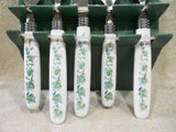 20-pc Corelle CALLAWAY IVY FLATWARE SET Cambridge Stainless Melamine Green Vine