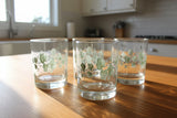 ❤️ NEW 4 Corelle CALLAWAY Ivy 12.5-oz ROCKS GLASSES Weighted Bottom Drinkware