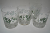 ❤️ NEW 4 Corelle CALLAWAY Ivy 12.5-oz ROCKS GLASSES Weighted Bottom Drinkware