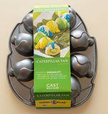 NEW Nordicware 3D CATERPILLAR Cakelet Cake 11x13 HEAVY Cast Aluminum Bug Pan