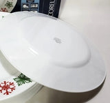 :LK New! Corelle CHEERFUL FLURRY 10.75" DINNER PLATE Christmas Holiday Snowflakes