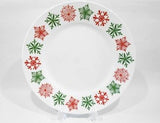 :LK New! Corelle CHEERFUL FLURRY 10.75" DINNER PLATE Christmas Holiday Snowflakes