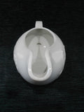CORELLE Boutique CHERISH 2-Cup GRAVY BOAT White PORCELAIN Embossed Florals