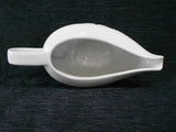 CORELLE Boutique CHERISH 2-Cup GRAVY BOAT White PORCELAIN Embossed Florals