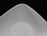 ❤️ Corelle Boutique CHERISH Square 1.5-Qt SERVING BOWL 9" White Embossed Floral