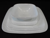 ❤️ NEW 16-pc CORELLE Square CHERISH DINNERWARE SET w/6.5" Appetizer Bread Plates