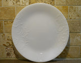 ❤️ NEW Corelle MADELINE / CHERISH Round 8.5" LUNCH PLATE White Embossed Floral