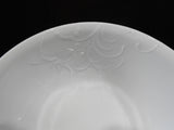 ❤️ Corelle CHERISH Round 1.5-Qt SERVING BOWL Madeline 8.5" White Embossed Floral