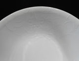 ❤️ Corelle CHERISH Round 1.5-Qt SERVING BOWL Madeline 8.5" White Embossed Floral