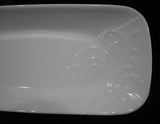❤ HTF Corelle CHERISH 10x5 APPETIZER TRAY Embossed Serving Platter Oblong Plate