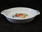 ❤️ NEW Corelle 9" CHUTNEY PIE PLATE Fruit White Stoneware Handles Deep Dish