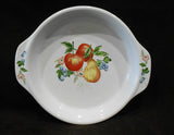 ❤️ NEW Corelle 9" CHUTNEY PIE PLATE Fruit White Stoneware Handles Deep Dish