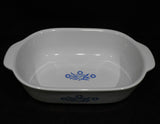 ❤️ CORNING Anniversary 1.5-Qt CORNFLOWER BLUE Stoneware Baker *CASSEROLE & COVER