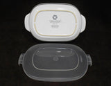 ❤️ CORNING Anniversary 1.5-Qt CORNFLOWER BLUE Stoneware Baker *CASSEROLE & COVER